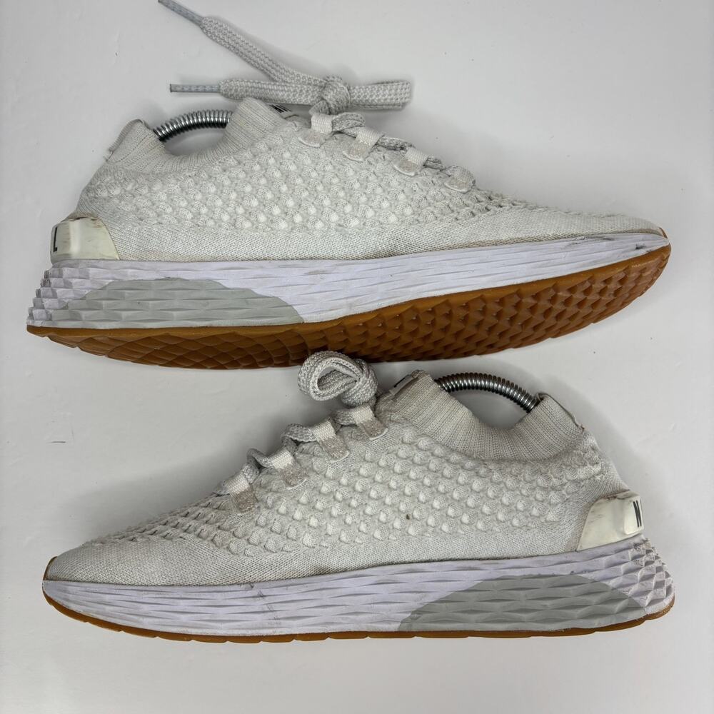 NOBULL Allday Knit White Solid Athletic Shoe Men Size 8.5 Women’s Size 10 - Picture 3 of 11